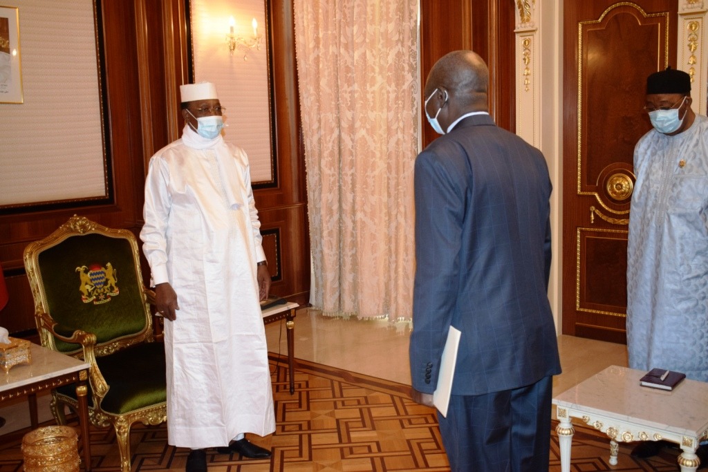 audience Idriss Deby au President assemblée nationale centrafricaine