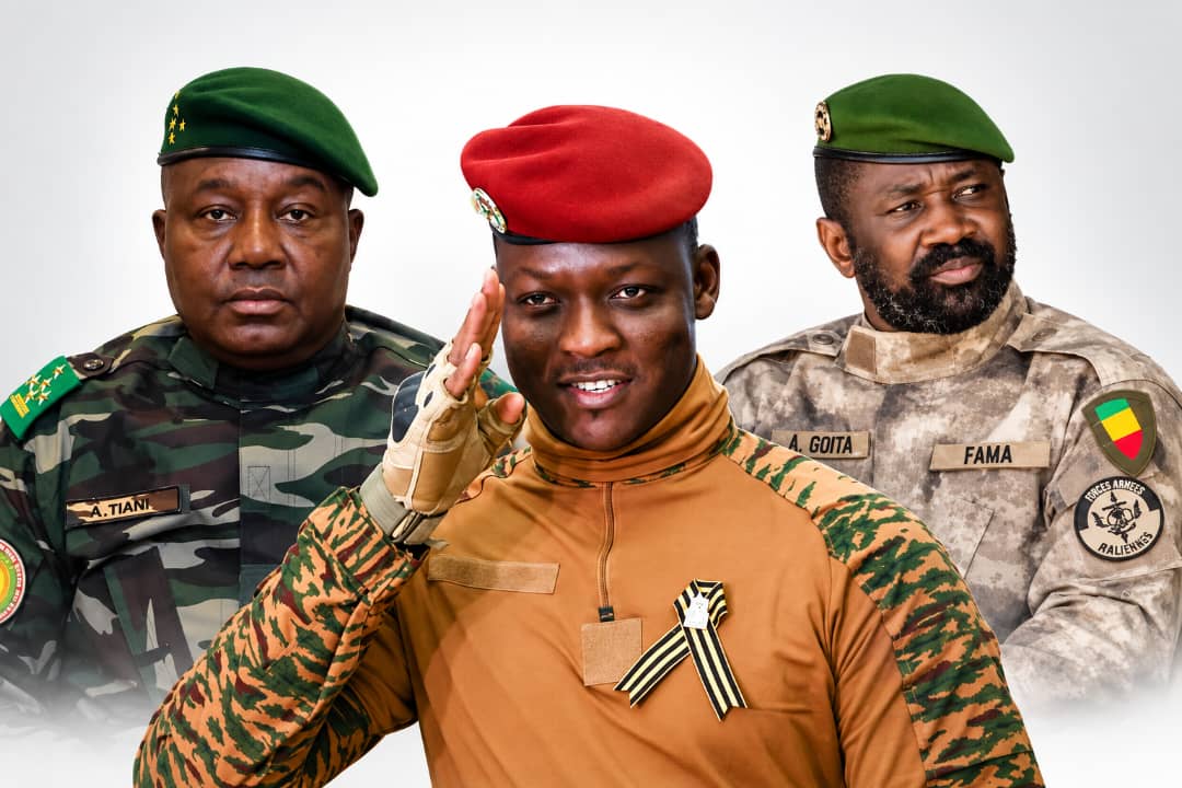 Les Présidents Ibrahim Traoré - Abdouramane Tiani - Assimi Goita
