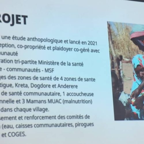 Région du Sila: MSF Tchad présente son projet communautaire