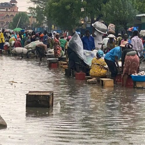 N’Djamena : le marché de Dembé pied dans l’eau
