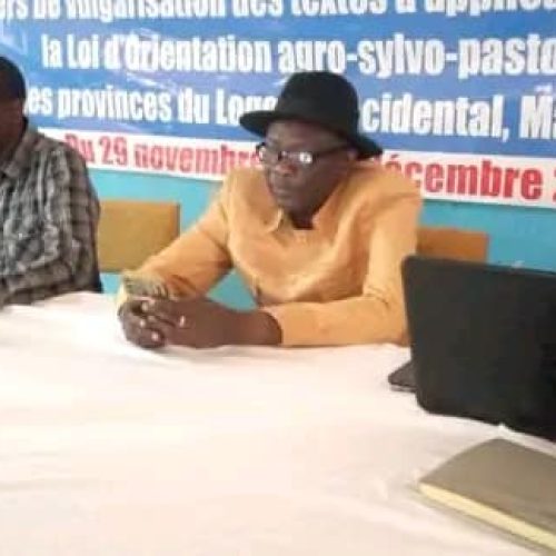 Le Secrétaire Général du département du Lac Wey, NGAHOURBA TORDIBAYE, a lancé ce 7 décembre 2023 à l’ATNV de Moundou, l’atelier de vulgarisation des textes d’application adoptés de la loi d’orientation agro-sylvo pastorale et halieutique.