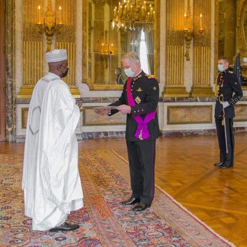 Bruxelles : Mahamat Mamadou ADDY, nouvel Ambassadeur du Tchad a présenté ses lettres de créance