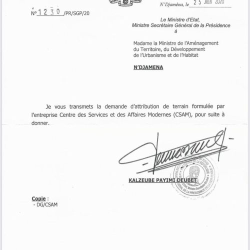 Tchad / Affaire vente d’un espace vert : voici comment l’espace vert d’à côté de l’IFT a été attribué par la Présidence à une société