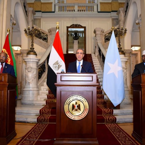 بيان مشترك لاجتماع اللجنة الوزارية المشتركة الثلاثية بين مصر وإريتريا والصومال