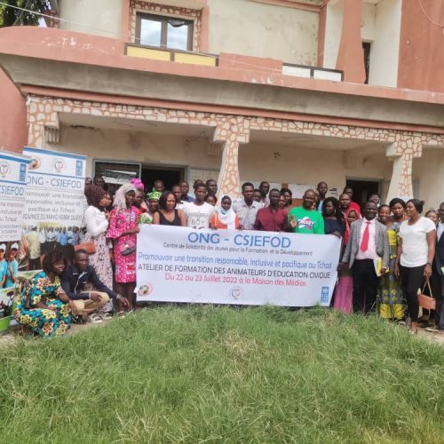 Tchad: L’Ong (CSJEFOD forme les animateurs sur l’éducation civique.